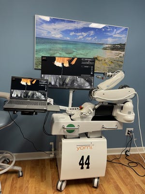 Dr. Arauz's robot is one of only three in North Carolina, the other two of which are in Raleigh.